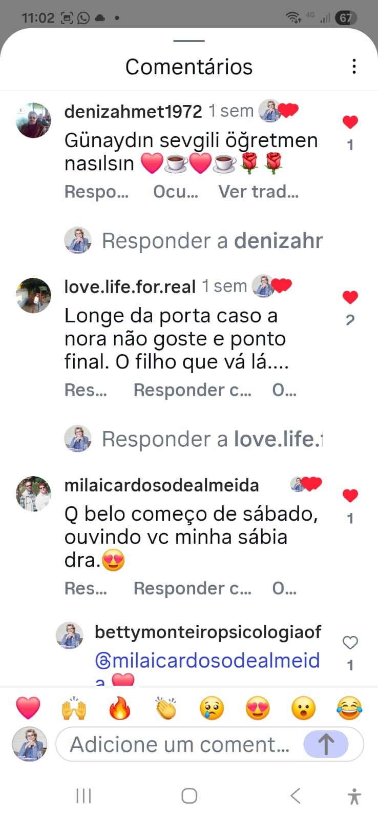 Depoimento de leitora sobre o livro.